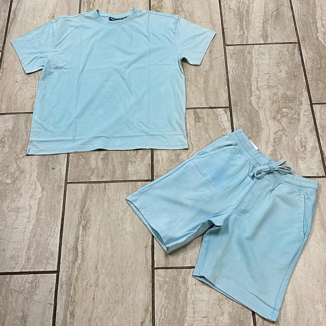 Acid Washed Short Set