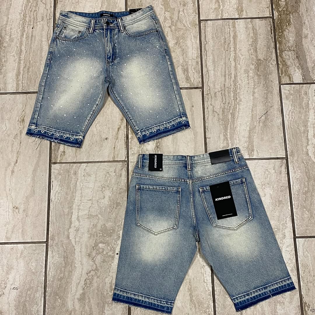 Rhinestone Denim Shorts