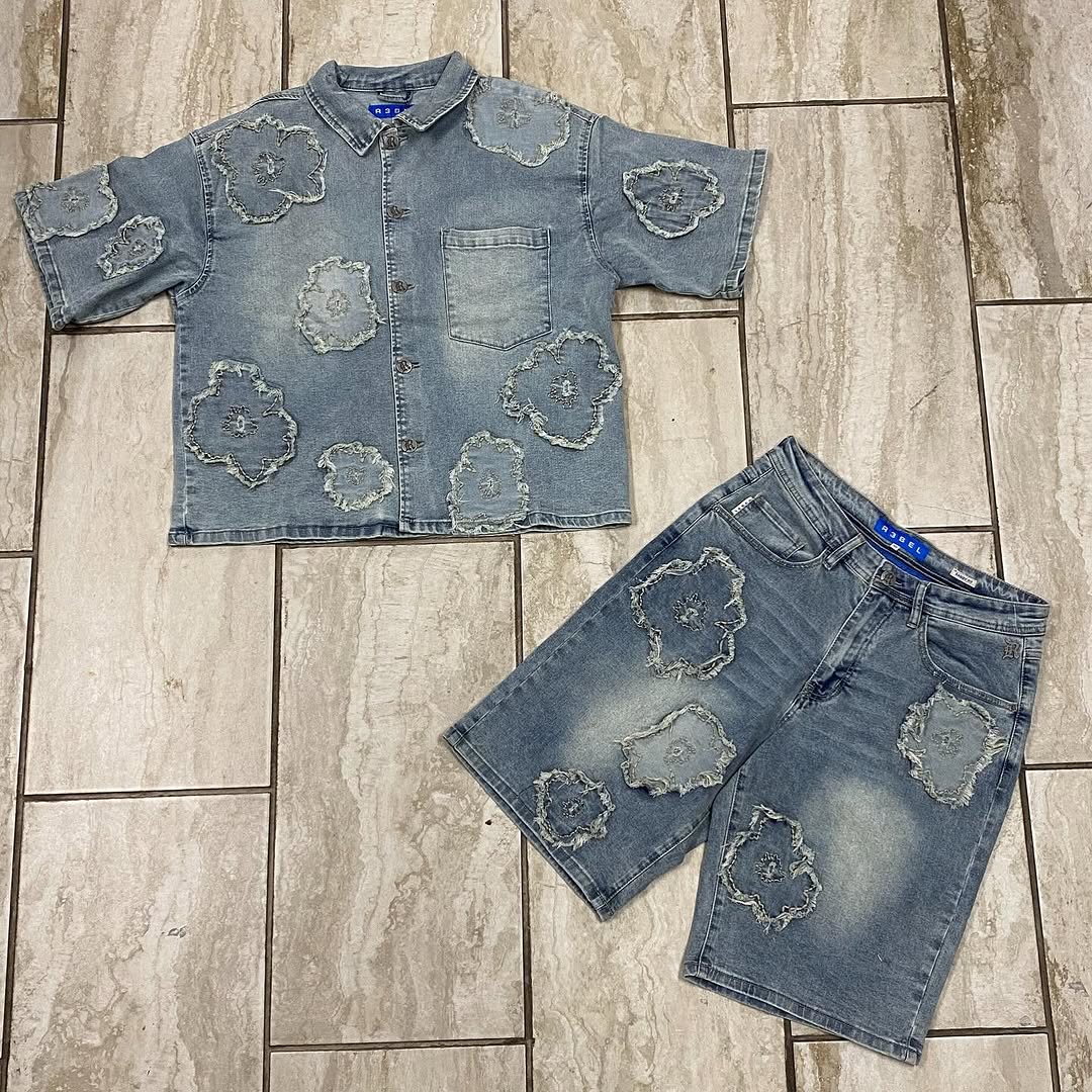 Flower Denim Shirt